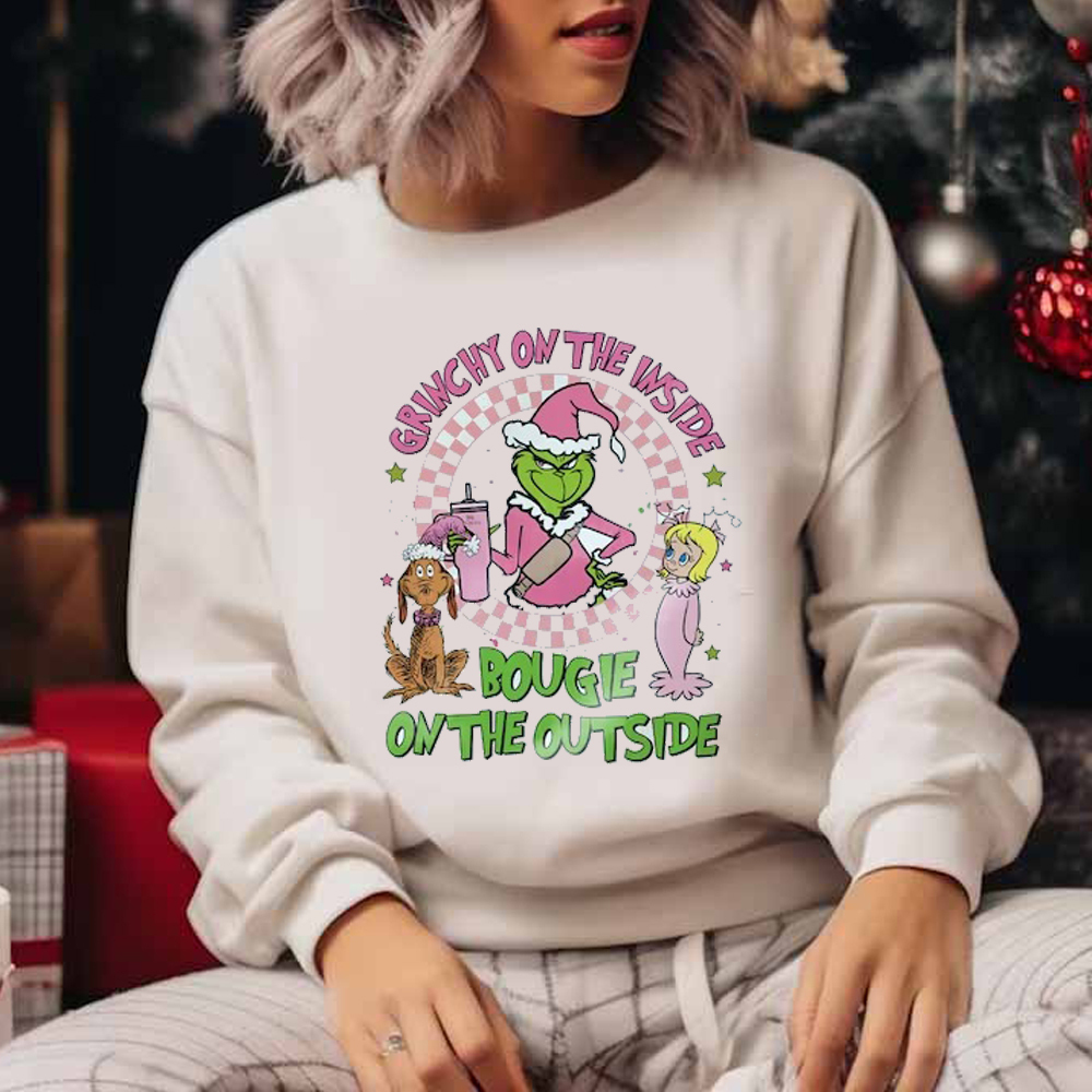 Boojee Grinch Christmas Sweatshirt Bougie Grinch Christmas Sweatshirt